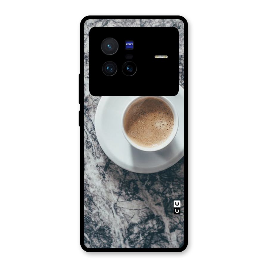 Coffee On Marble Glass Back Case for Vivo X80