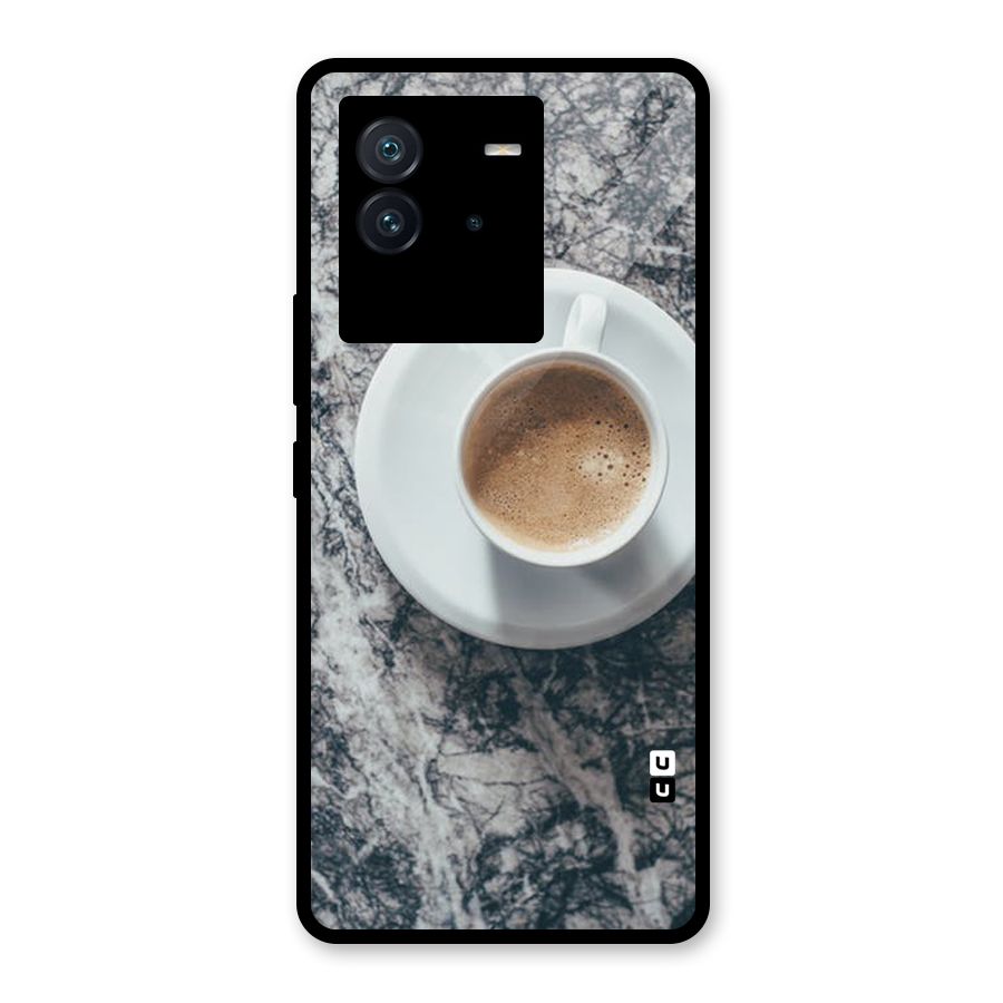Coffee On Marble Glass Back Case for Vivo iQOO Neo 6 5G
