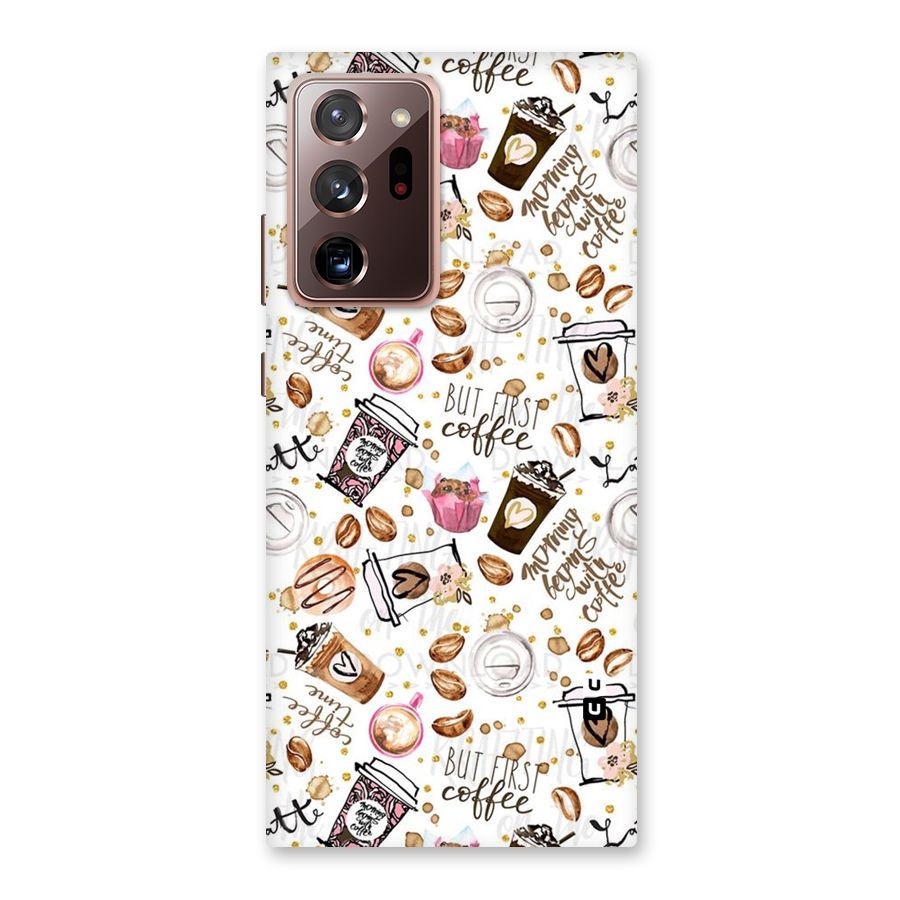 Coffee Pattern Back Case for Galaxy Note 20 Ultra