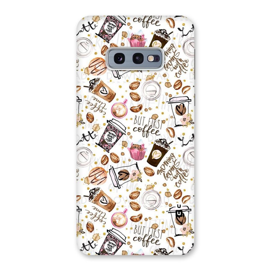 Coffee Pattern Back Case for Galaxy S10e