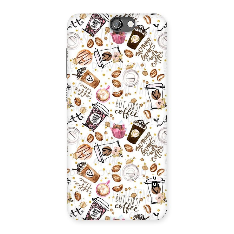 Coffee Pattern Back Case for HTC One A9
