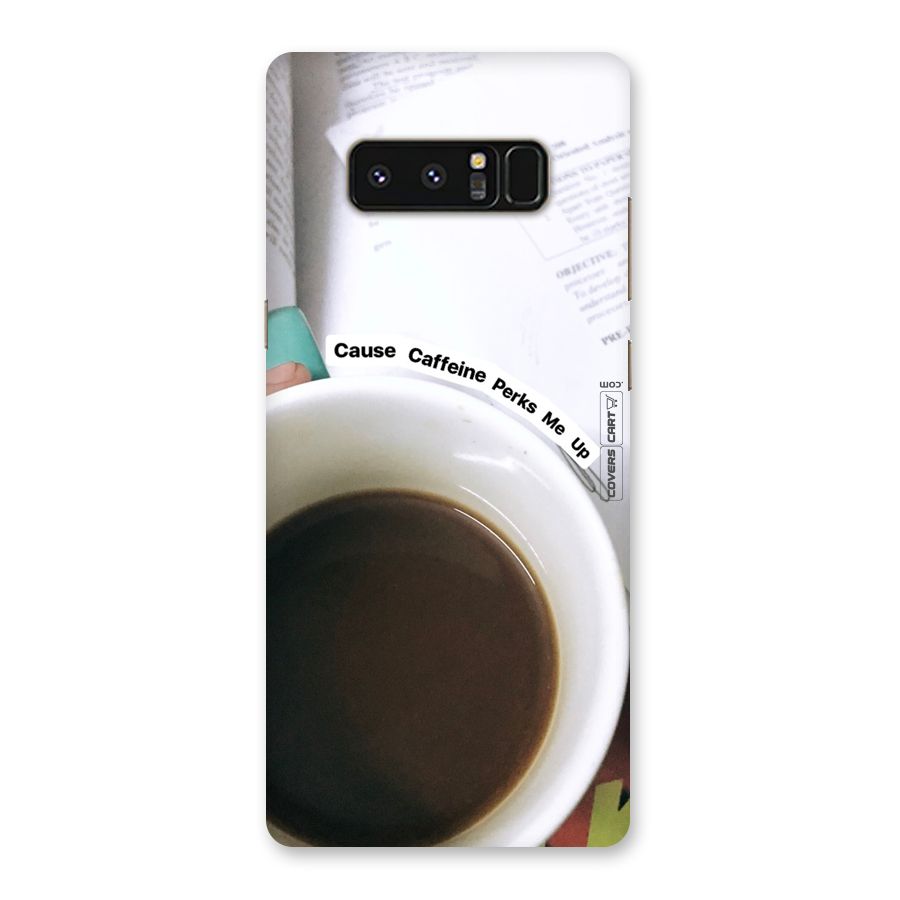 Coffee Perks Back Case for Galaxy Note 8