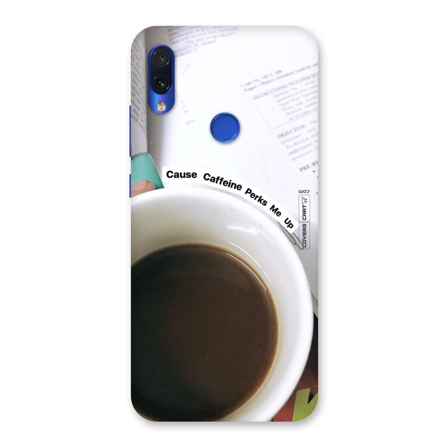 Coffee Perks Back Case for Redmi Note 7