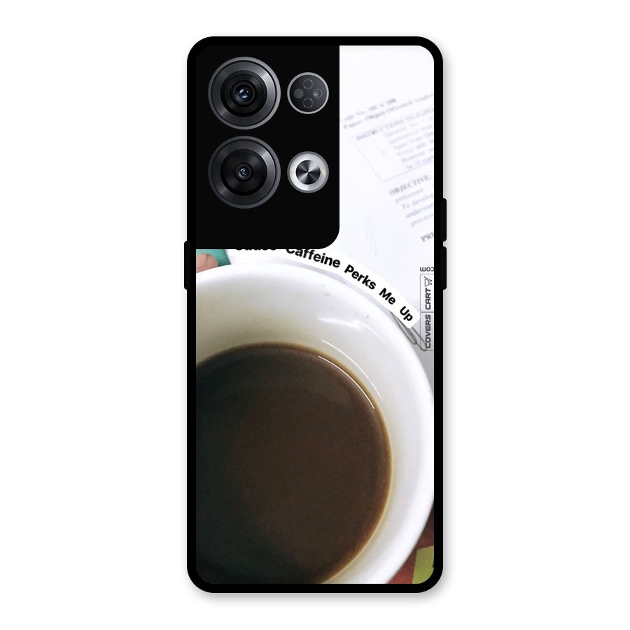 Coffee Perks Glass Back Case for Oppo Reno8 Pro 5G