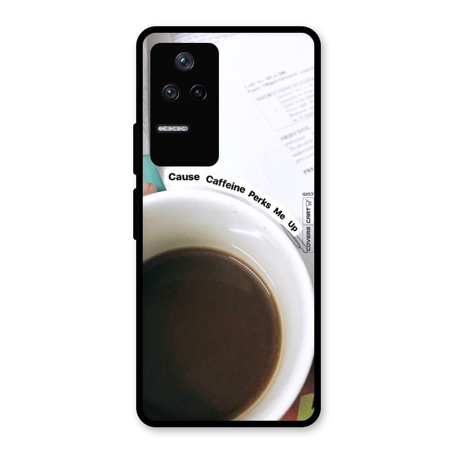 Coffee Perks Glass Back Case for Poco F4 5G