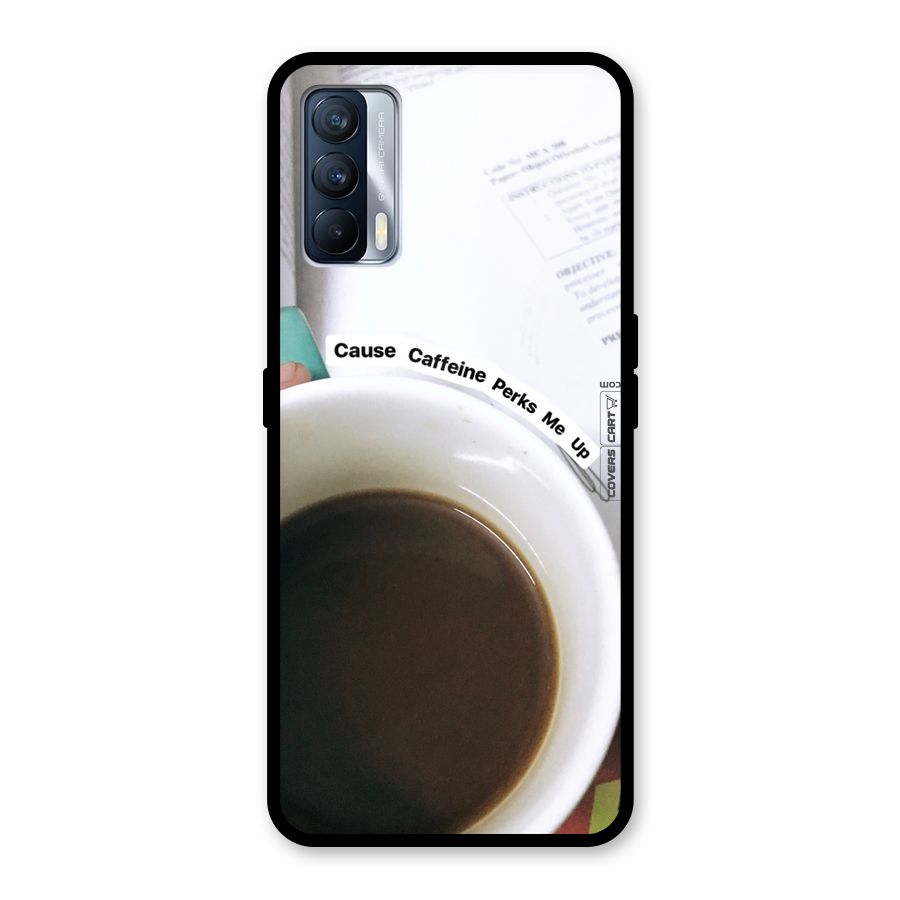 Coffee Perks Glass Back Case for Realme X7