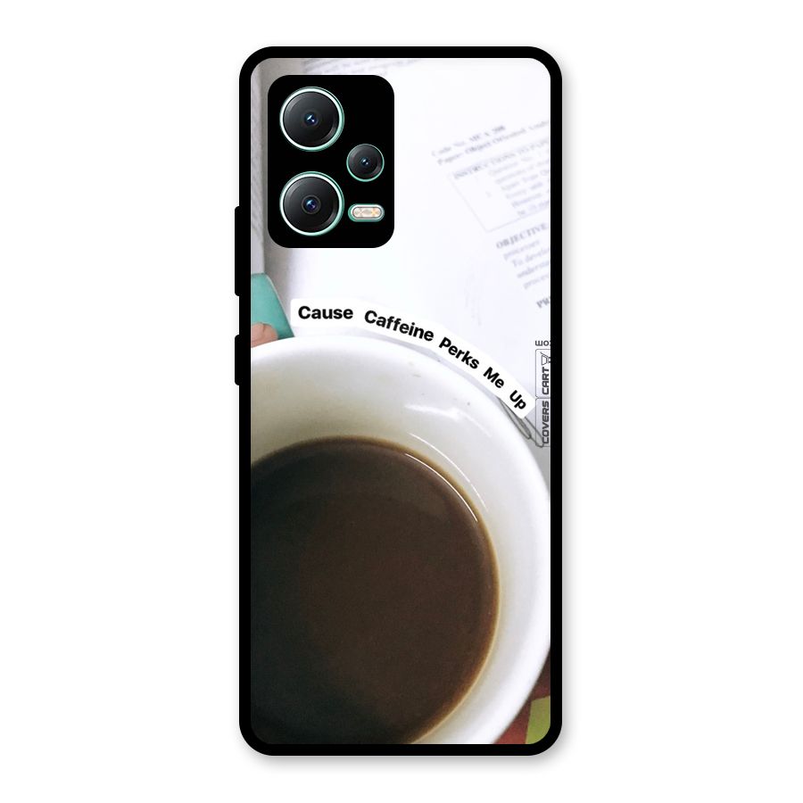 Coffee Perks Glass Back Case for Redmi Note 12 5G