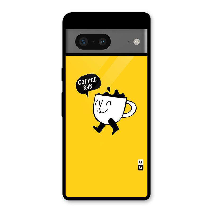 Coffee Run Glass Back Case for Google Pixel 7
