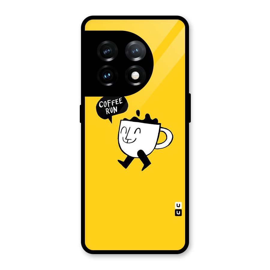 Coffee Run Glass Back Case for OnePlus 11