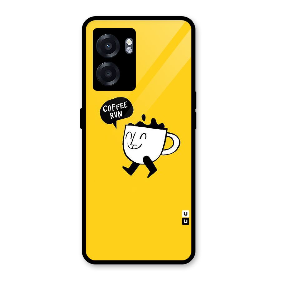 Coffee Run Glass Back Case for Realme Narzo 50 5G