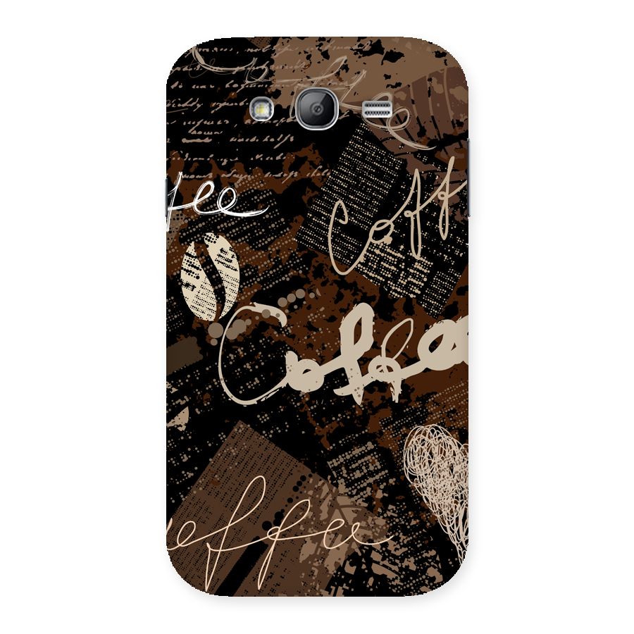 Coffee Scribbles Back Case for Galaxy Grand Neo