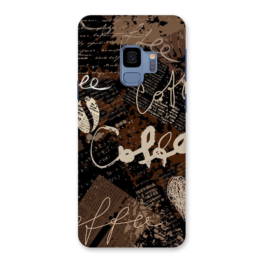 Coffee Scribbles Back Case for Galaxy S9
