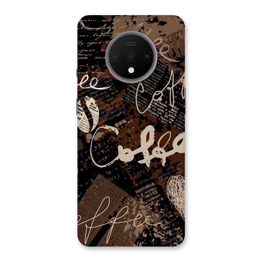Coffee Scribbles Back Case for OnePlus 7T