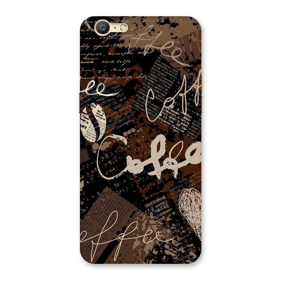 Coffee Scribbles Back Case for Oppo A39