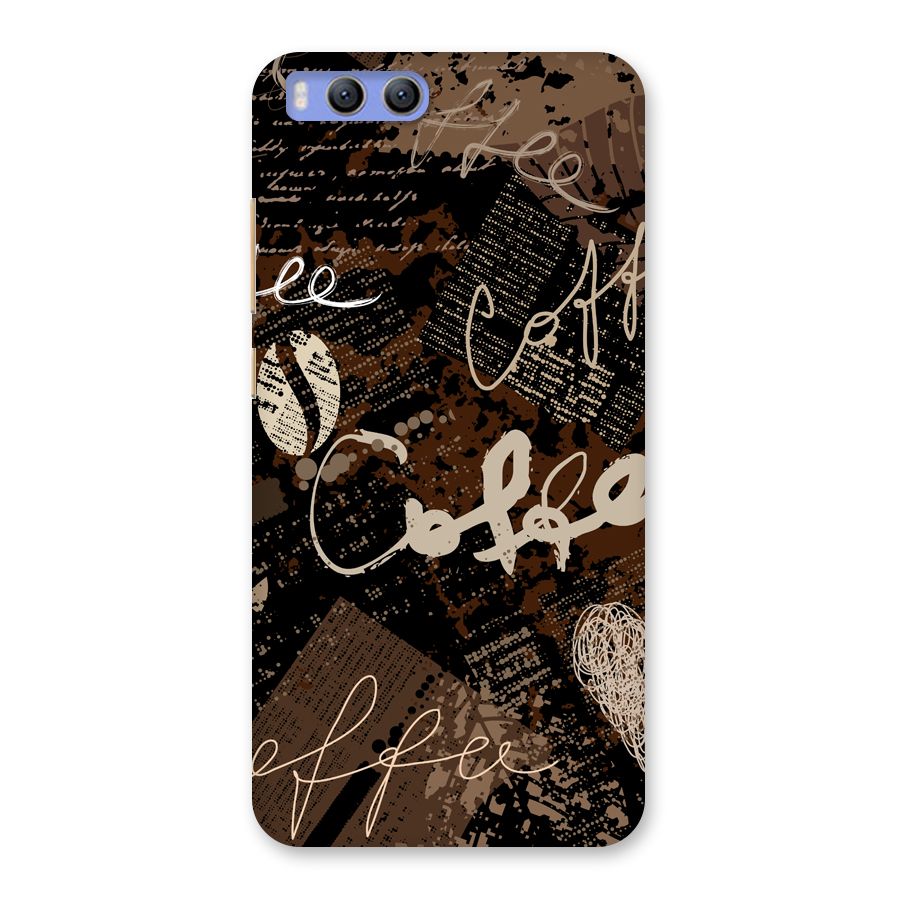 Coffee Scribbles Back Case for Xiaomi Mi 6