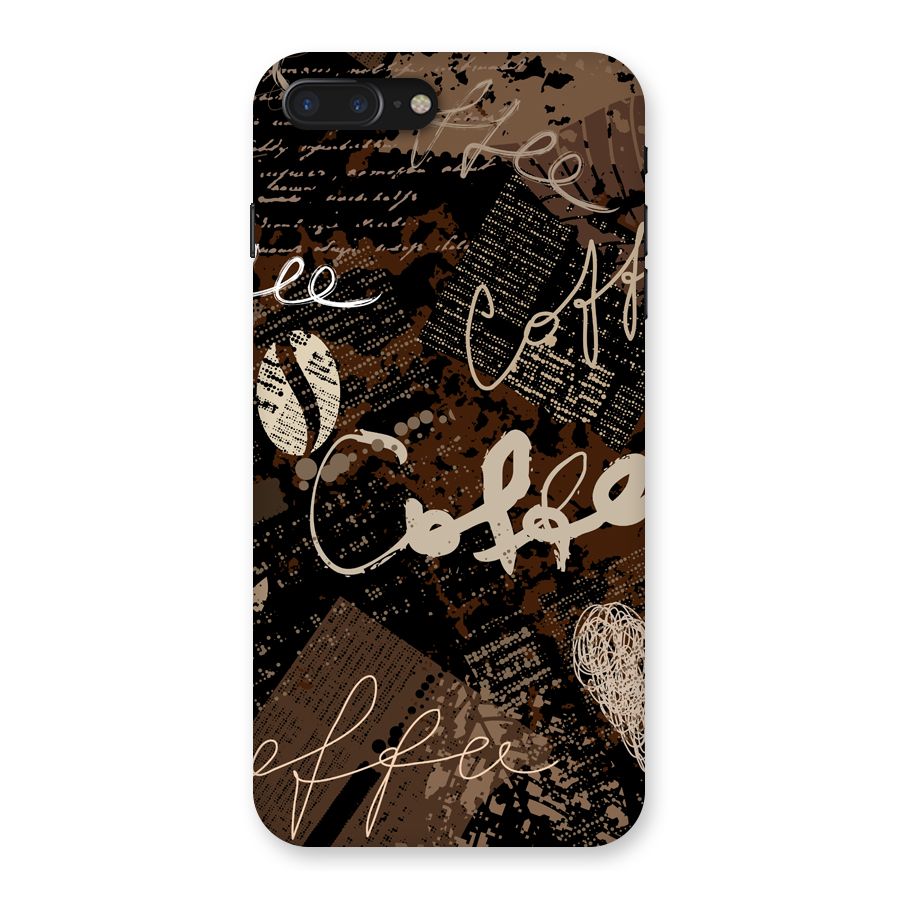 Coffee Scribbles Back Case for iPhone 7 Plus