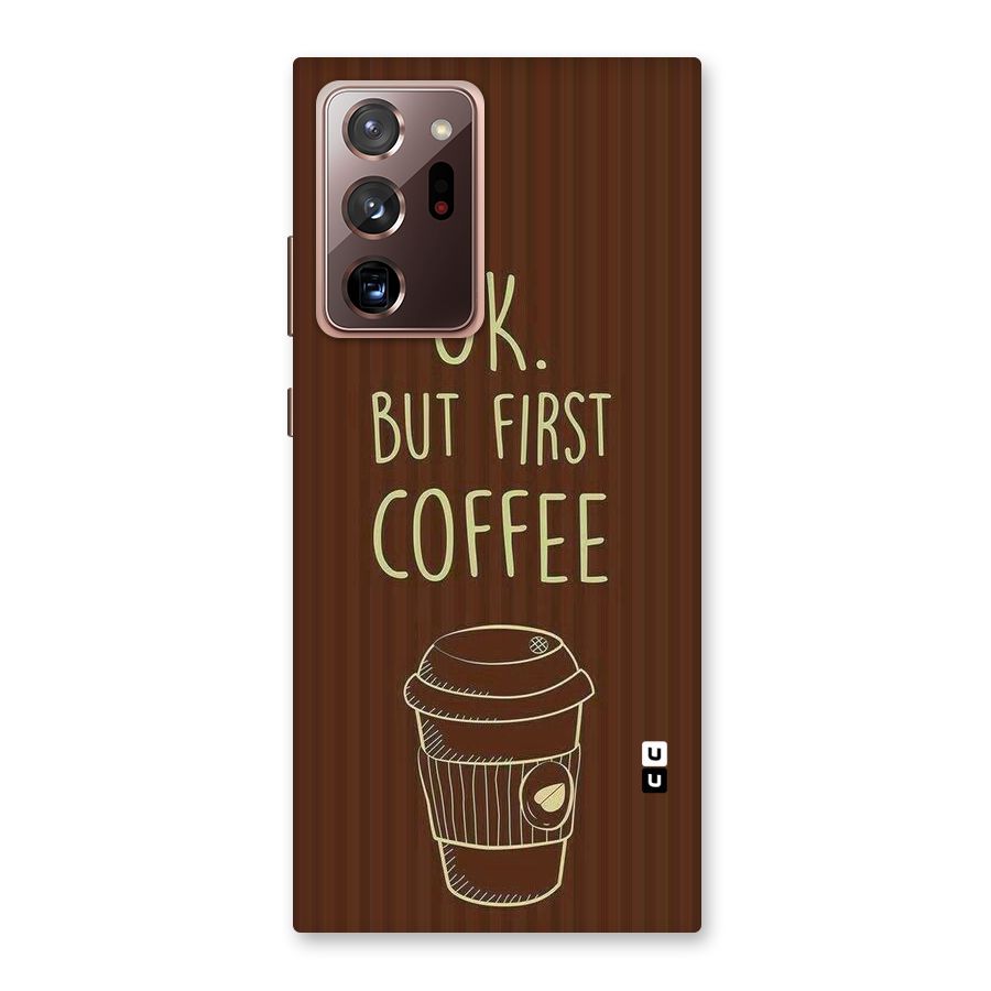 Coffee Stripes Back Case for Galaxy Note 20 Ultra