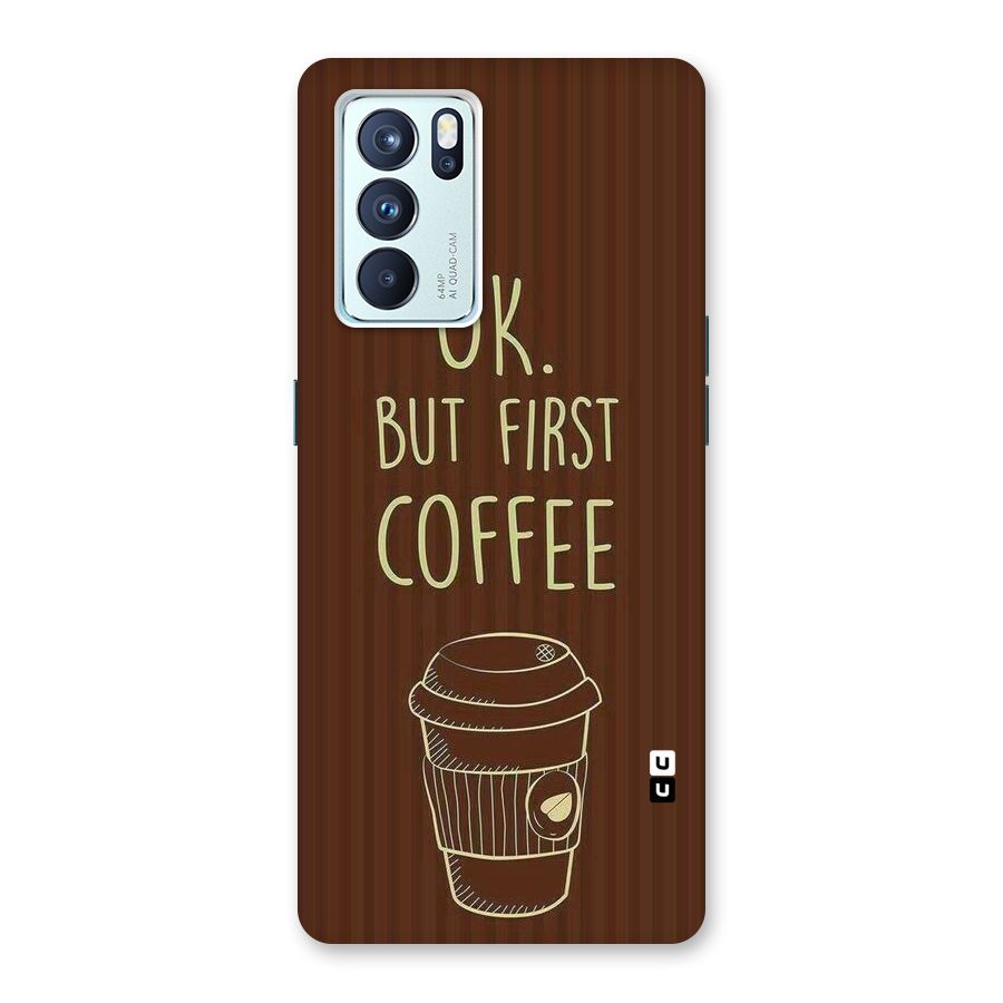 Coffee Stripes Back Case for Oppo Reno6 Pro 5G
