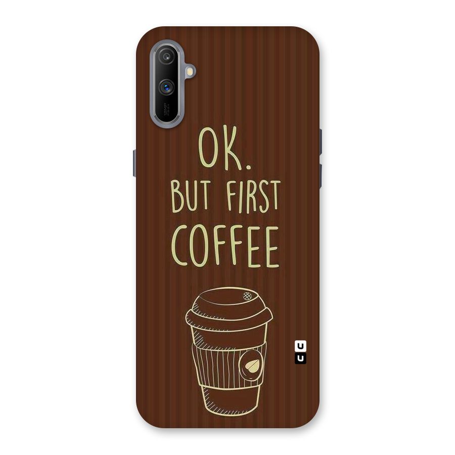 Coffee Stripes Back Case for Realme C3