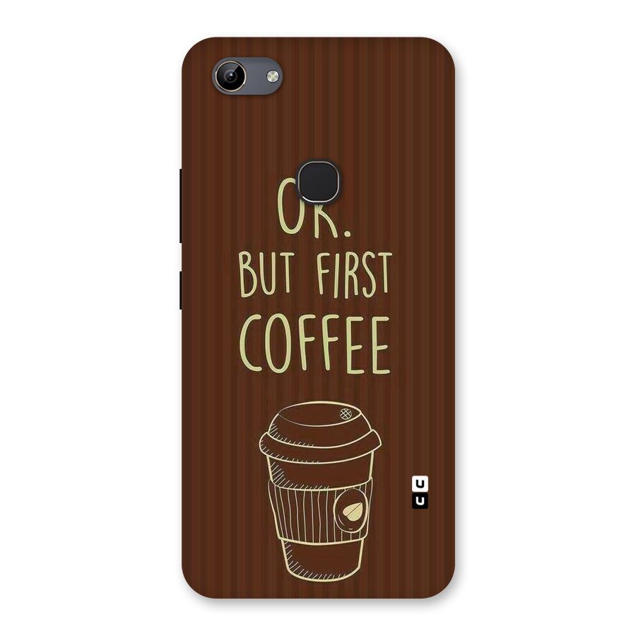 Coffee Stripes Back Case for Vivo Y81