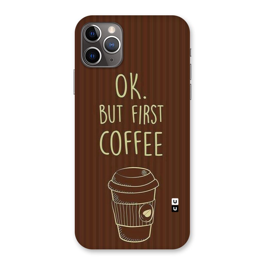 Coffee Stripes Back Case for iPhone 11 Pro Max