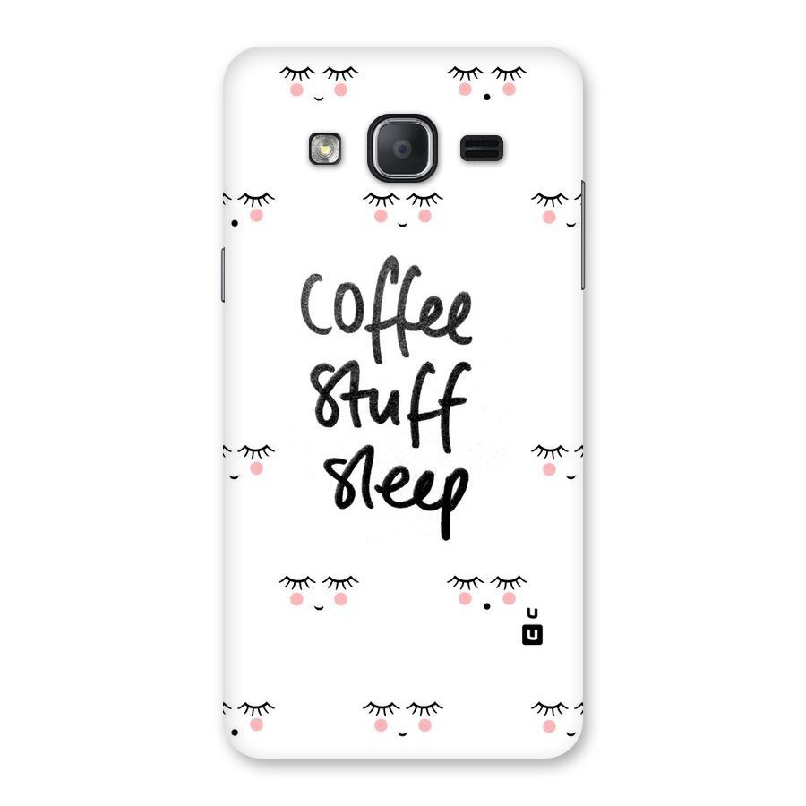 Coffee Stuff Sleep Back Case for Galaxy On7 2015