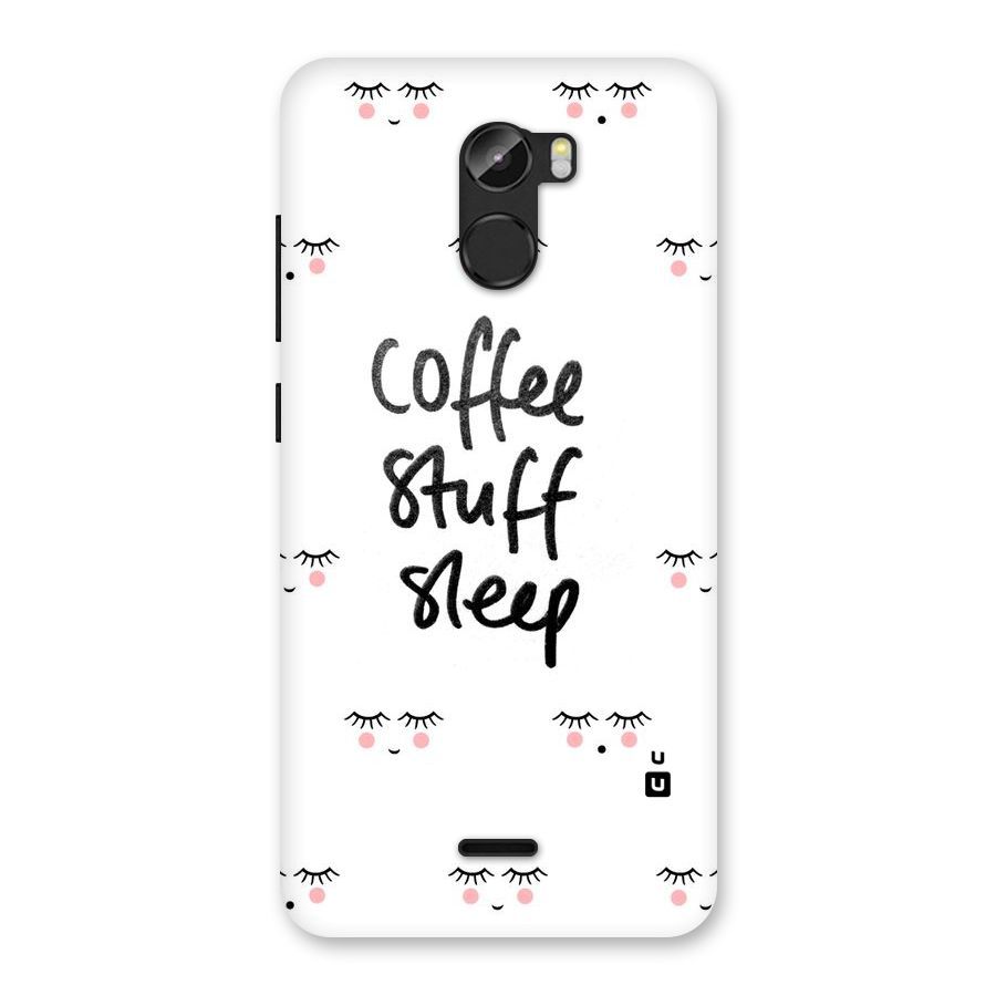 Coffee Stuff Sleep Back Case for Gionee X1