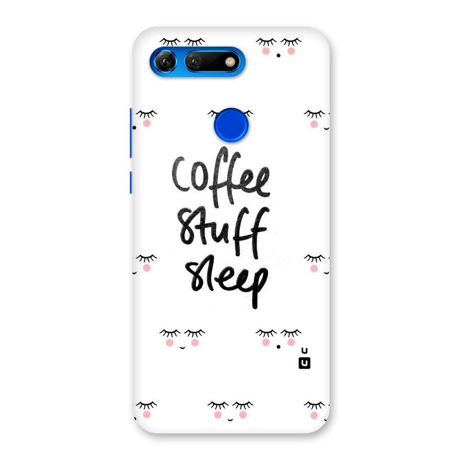 Coffee Stuff Sleep Back Case for Honor View 20