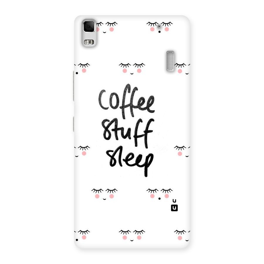 Coffee Stuff Sleep Back Case for Lenovo K3 Note