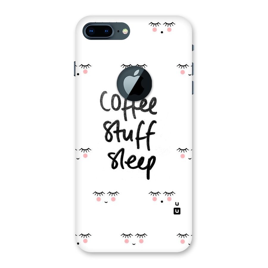 Coffee Stuff Sleep Back Case for iPhone 7 Plus Logo Cut