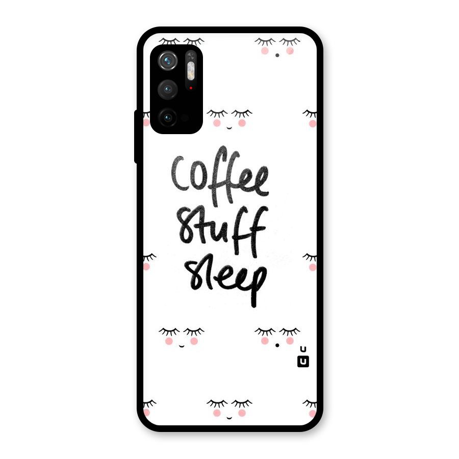 Coffee Stuff Sleep Glass Back Case for Poco M3 Pro 5G