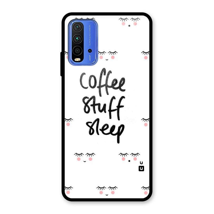 Coffee Stuff Sleep Glass Back Case for Redmi 9 Power