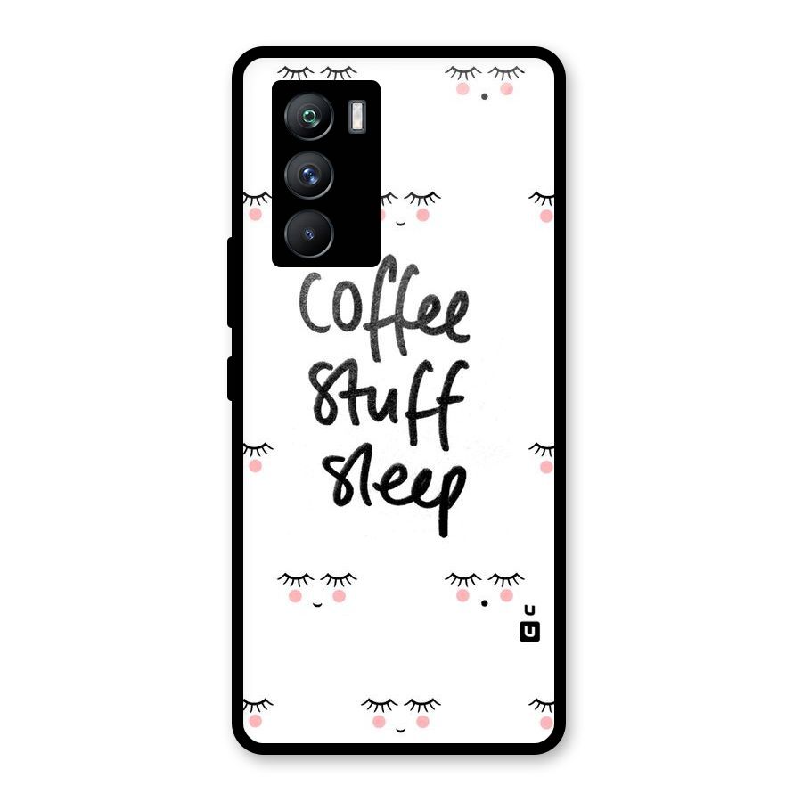 Coffee Stuff Sleep Glass Back Case for Vivo iQOO 9 SE