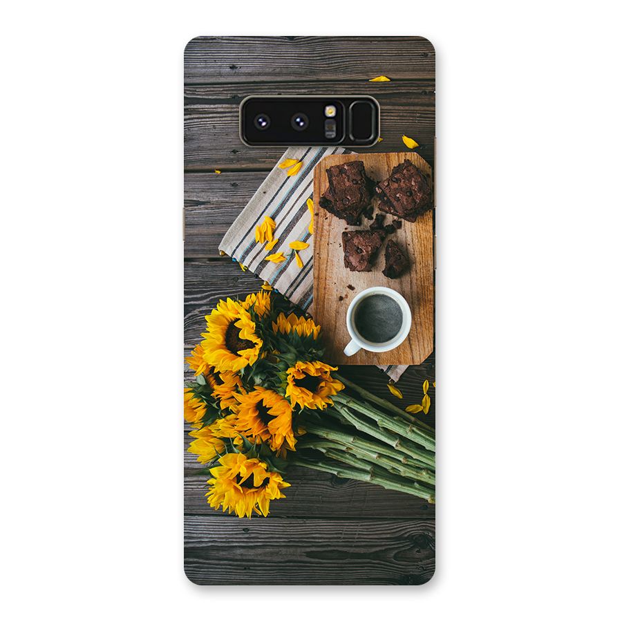 Coffee and Flowers Back Case for Galaxy Note 8