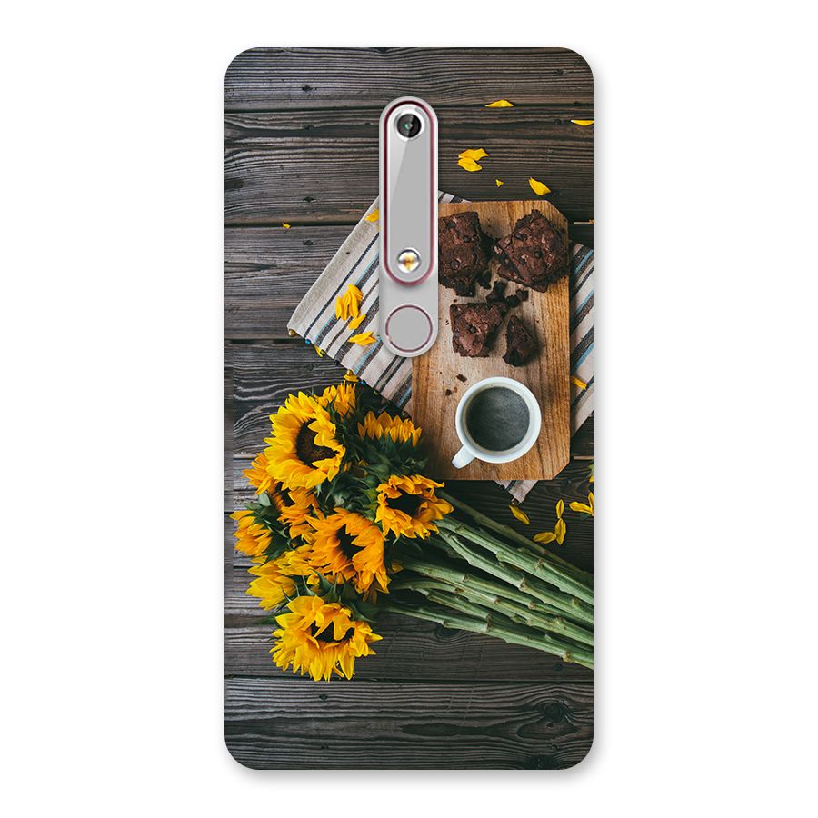 Coffee and Flowers Back Case for Nokia 6.1