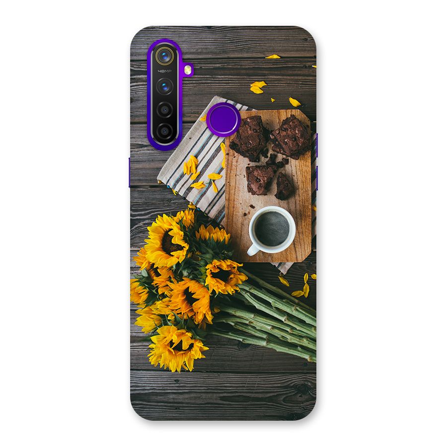 Coffee and Flowers Back Case for Realme 5 Pro