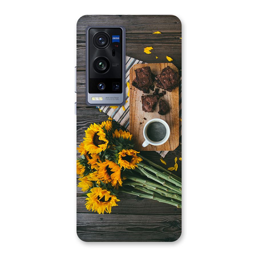 Coffee and Flowers Back Case for Vivo X60 Pro Plus