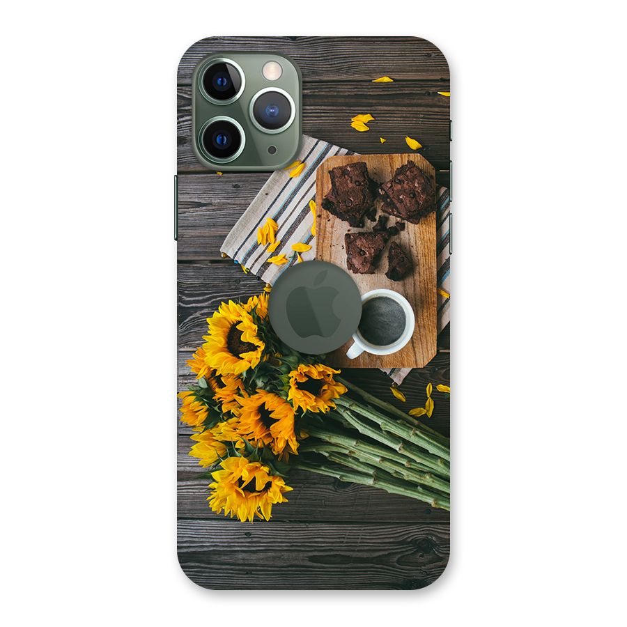 Coffee and Flowers Back Case for iPhone 11 Pro Logo  Cut