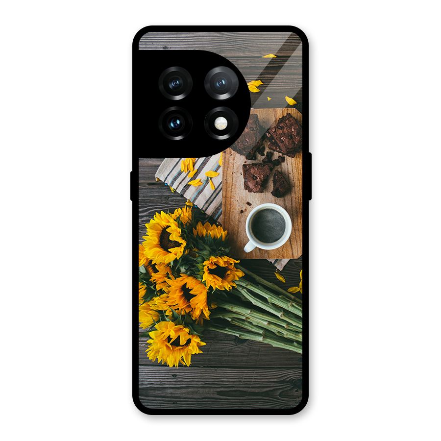 Coffee and Flowers Glass Back Case for OnePlus 11