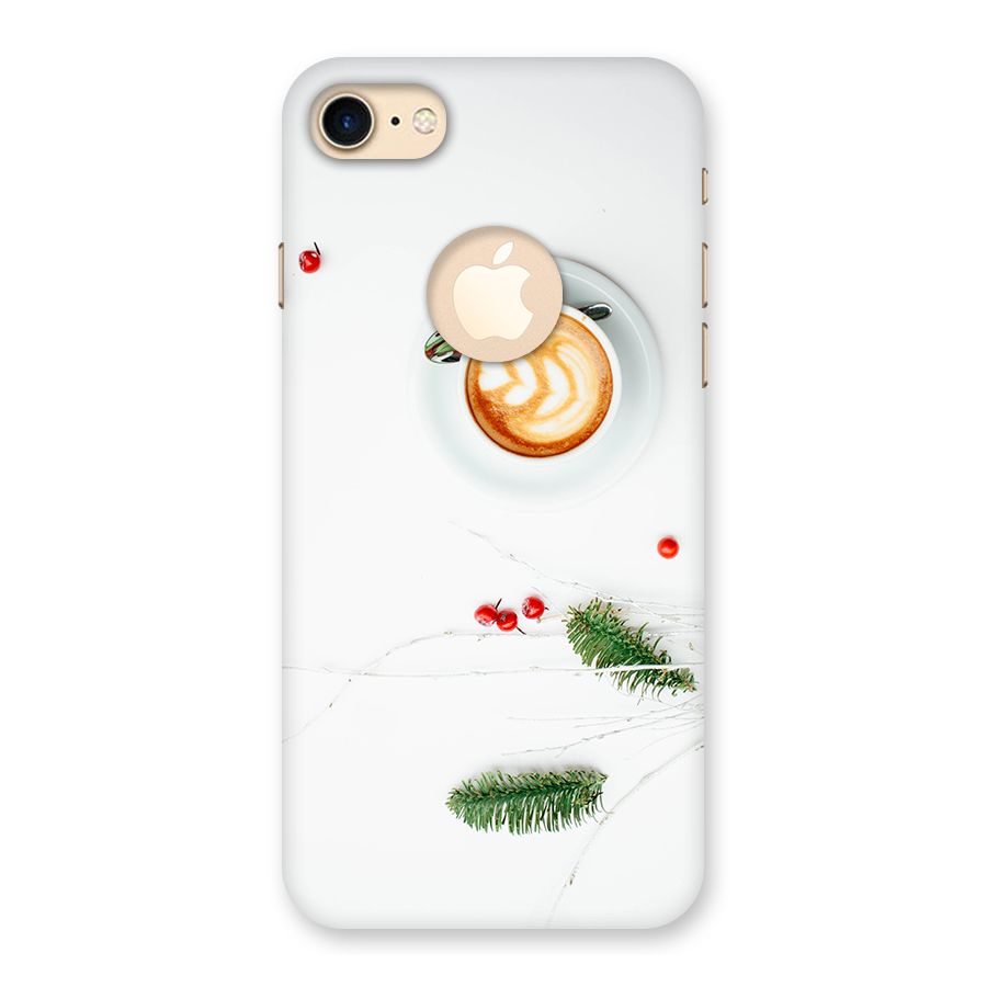 Coffee and Leafs Back Case for iPhone 7 Logo Cut