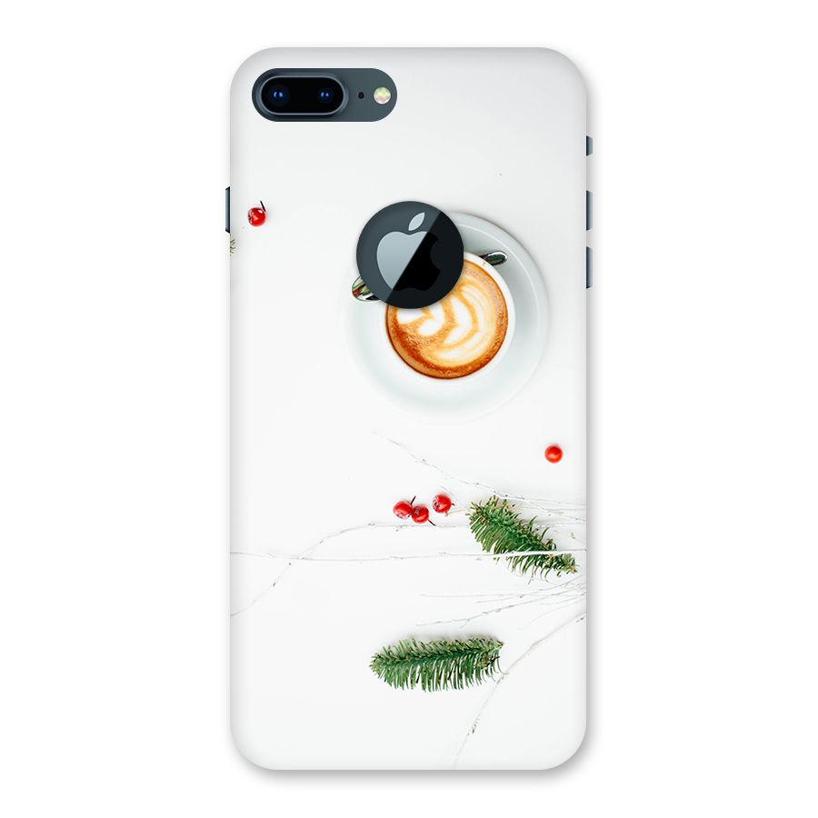 Coffee and Leafs Back Case for iPhone 7 Plus Logo Cut