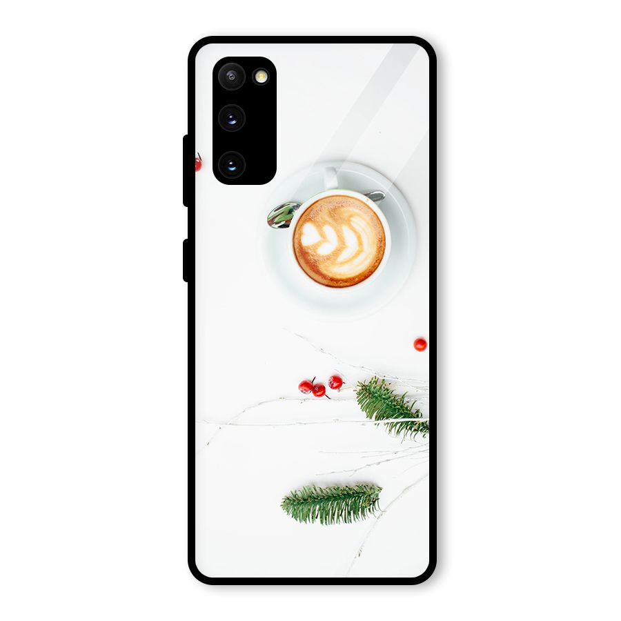 Coffee and Leafs Glass Back Case for Galaxy S20 FE 5G