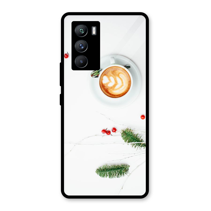 Coffee and Leafs Glass Back Case for Vivo iQOO 9 SE
