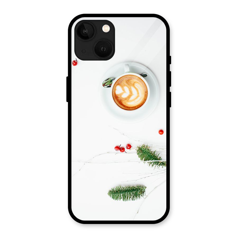 Coffee and Leafs Glass Back Case for iPhone 13