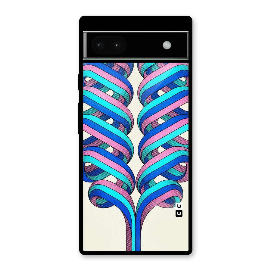 Coil Abstract Pattern Glass Back Case for Google Pixel 6a