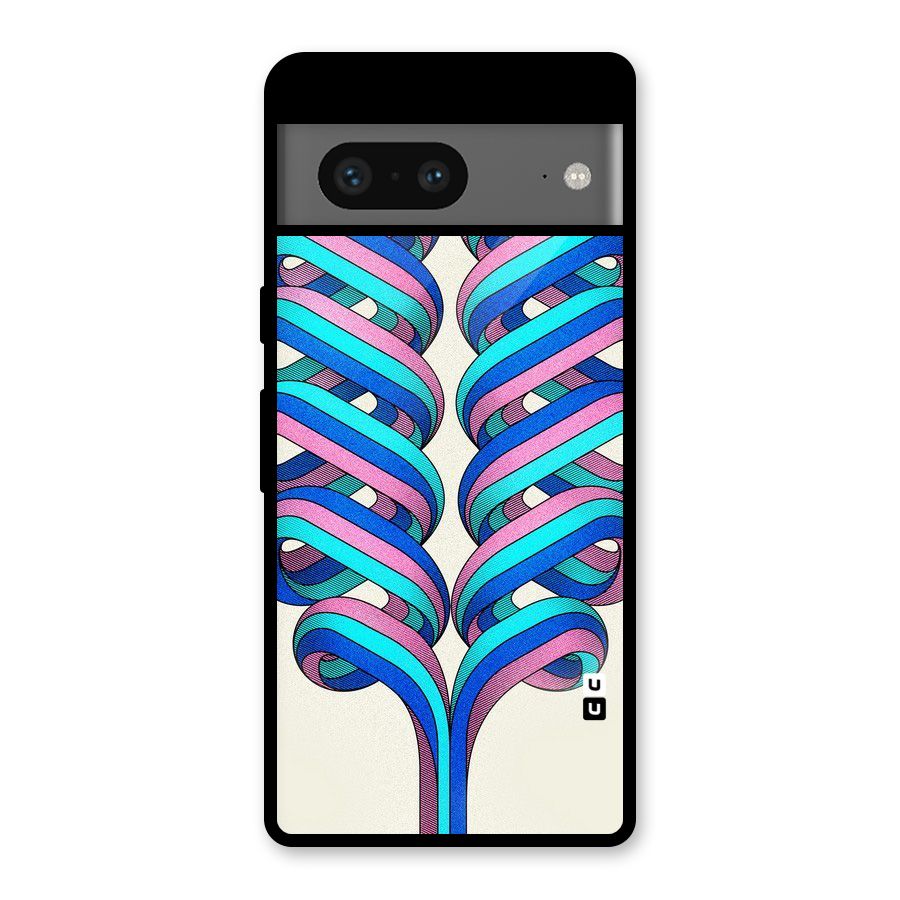 Coil Abstract Pattern Glass Back Case for Google Pixel 7
