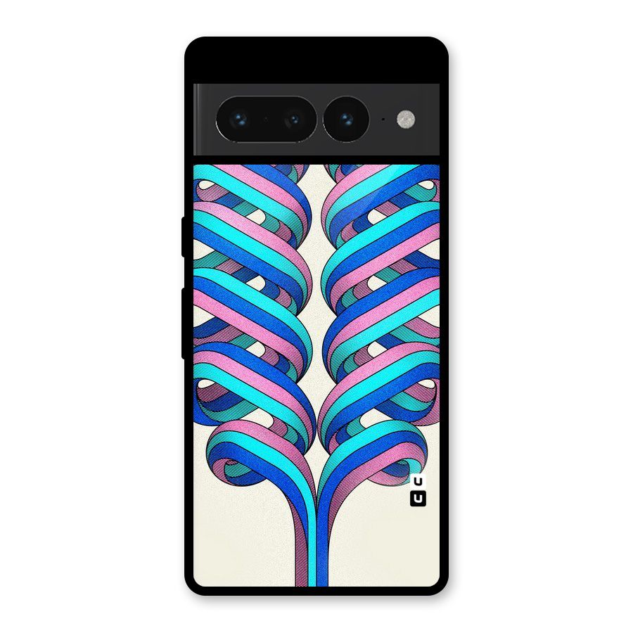 Coil Abstract Pattern Glass Back Case for Google Pixel 7 Pro