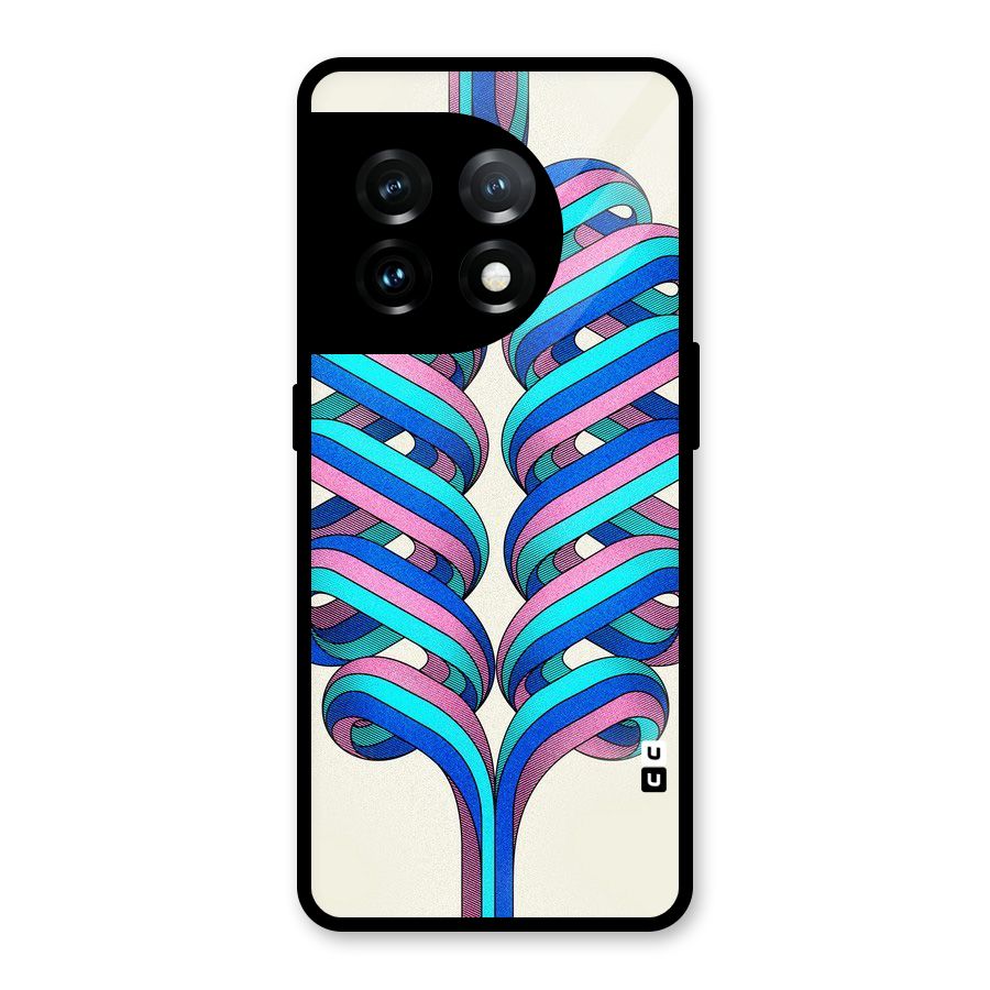 Coil Abstract Pattern Glass Back Case for OnePlus 11