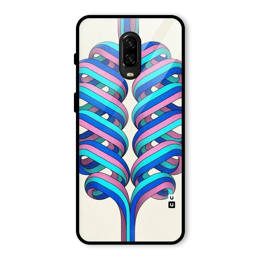 Coil Abstract Pattern Glass Back Case for OnePlus 6T