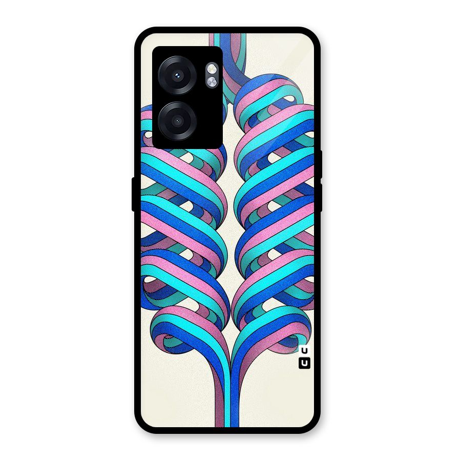 Coil Abstract Pattern Glass Back Case for Oppo K10 (5G)